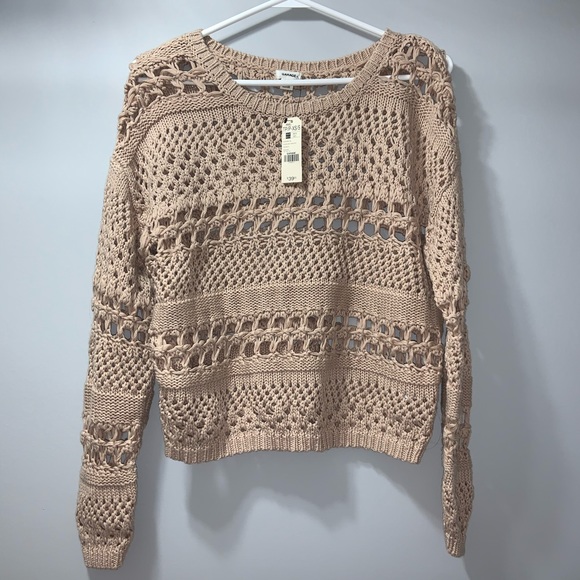 Garage beige loose knit sweater - Picture 4 of 6